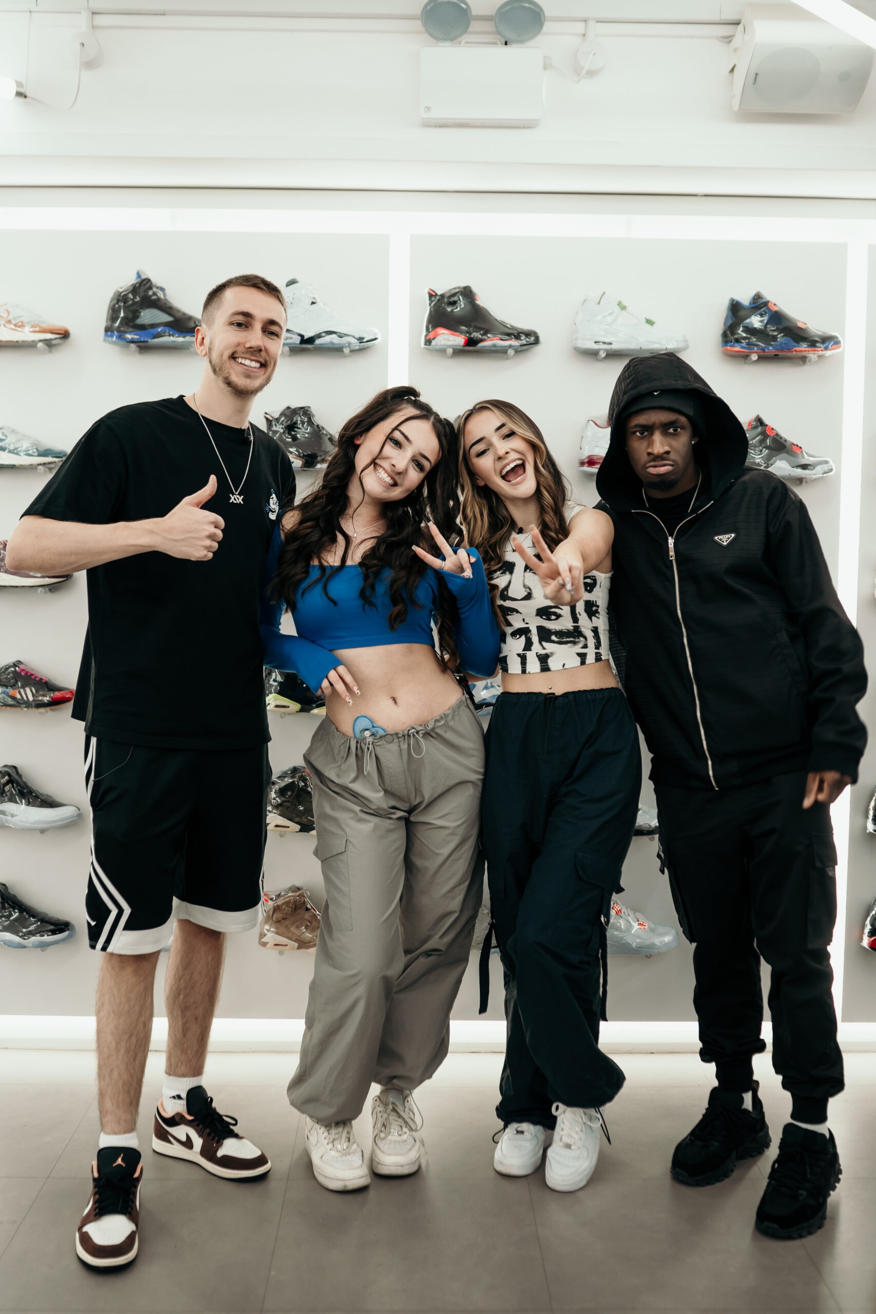 Hattie shopping for sneakers during her wish